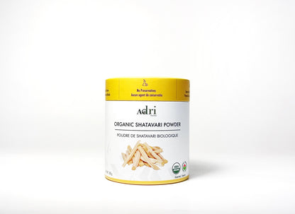 a 100 gm packaging of Adri Wellness' Organic Shatavari Powder